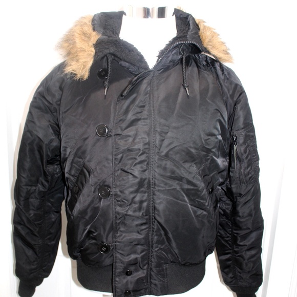 Alpha Industries Jackets Coats Vtg Alpha Military N2b Flight Parka Hood Bomber S Poshmark